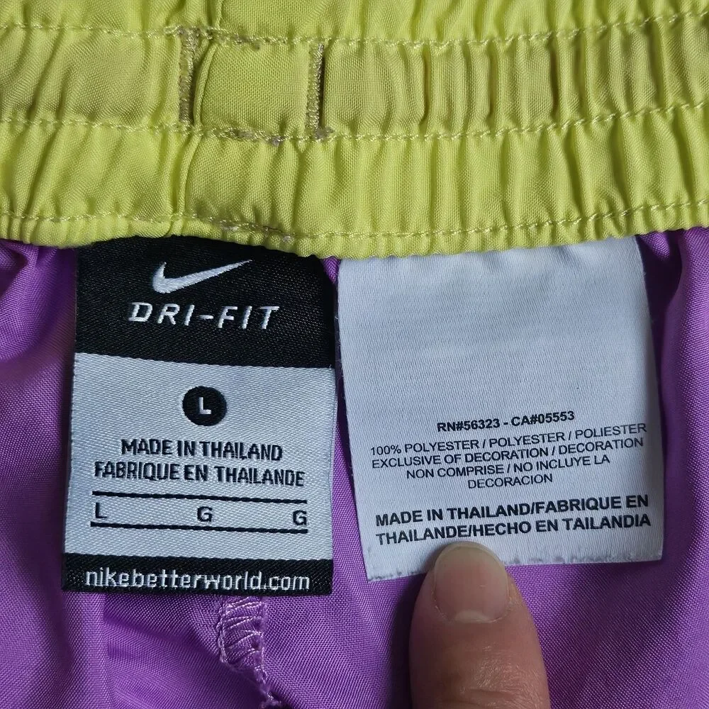 Nike Dri-Fit Running Shorts Bundle Set of 2 Purple Teal Blue Womens Large...